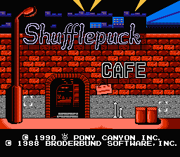 Shufflepuck Cafe (Hack) — Title screen